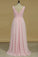 2024 A Line Bridesmaid Dresses V Neck Beaded Bodice Chiffon Floor P5FP689G