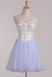 2024 Sweetheart Beaded Bodice Homecoming Dresses A PYN2CRNT