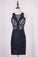 2022 New Arrival Homecoming Dresses Scoop Sheath Lace & Satin PMDCL7H7