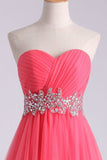 2024 Homecoming Dress Sweetheart Pleated Bodice A Line Short/Mini PMYPDCLS