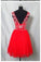 Real Made Beaded Back Zipper Short Prom Dresses New Arrival Tulle Homecoming Dresses