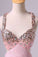 2022 Prom Dresses A-Line Cross Back Floor-Length Chiffon Pink Ready To PH3S1HGA