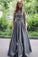 2022 Prom Dresses A-Line Scoop Floor-Length Satin & Lace PD8ZBCX4