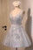 2022 New Arrival A Line Straps Tulle & Appliques Homecoming Dresses PZXC69QQ