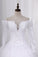 2022 New Wedding Dress A-Line Scoop Long Sleeves Tulle Court Train PF99PYZP