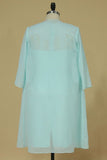 2022 Plus Size Mother Of The Bride Dresses Mid-Length Sleeves Chiffon With Applique & PRJ778GN