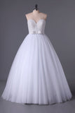 2024 Sweetheart Ball Gown Wedding Dresses Tulle Floor Length P1G2YZNL
