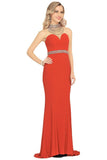 2022 Prom Dresses Mermaid High Neck Spandex With Beading PYD42DRK