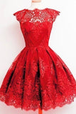 2024 Bateau Homecoming Dresses A Line Tulle P4JKCSDN
