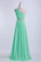 2022 One Shoulder A-Line Prom Dresses Floor Length Chiffon With P3Y8SXM8
