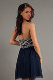2024 Homecoming Dresses A Line Short/Mini Sweetheart Chiffon With PP5S5B41