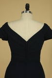 2024 New Arrival V Neck With Ruffles Mother Of The Bride Dresses A P5S1NTT5