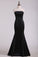 2022 Black Satin Floor Length Evening Dresses Strapless With Bow P8YL9LM9