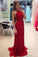A Line Halter Red Chiffon Long Prom Dresses with Beading Cheap Evening Dresses