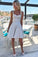 A Line Spaghetti Straps Short Sleeveless Sweetheart Silver Homecoming Party Dresses