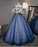 Ball Gown Off the Shoulder Short Sleeve Lace up Sweetheart Prom Dresses with Appliques