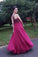 Chic A-line Halter Flowy Prom Dresses, Long Beads Chiffon Sleeveless Evening Dresses PW413