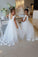 Cute Off White Tulle Backless Flower Girl Dresses with Pearl Lace Baby Dresses