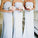 Simple Strapless Cheap Satin Bridesmaid Dress Backless Bowknot Bridesmaid Dress