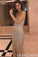 Sparkly Spaghetti Straps Mermaid Prom Dresses with Sequins