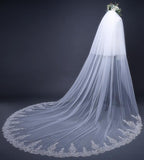 Cathedral Tulle Lace Ivory Wedding Veil Bridal Veil Wedding Veil