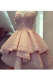 2024 Sweetheart A Line Homecoming Dress Lace PHDZ4XZX
