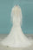 2022 Mermaid/Trumpet Wedding Dresses V-Neck Chapel Train Tulle With PE4LMZMJ