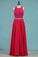 2022 Open Back Scoop A Line Prom Dresses With PFZ25L1T