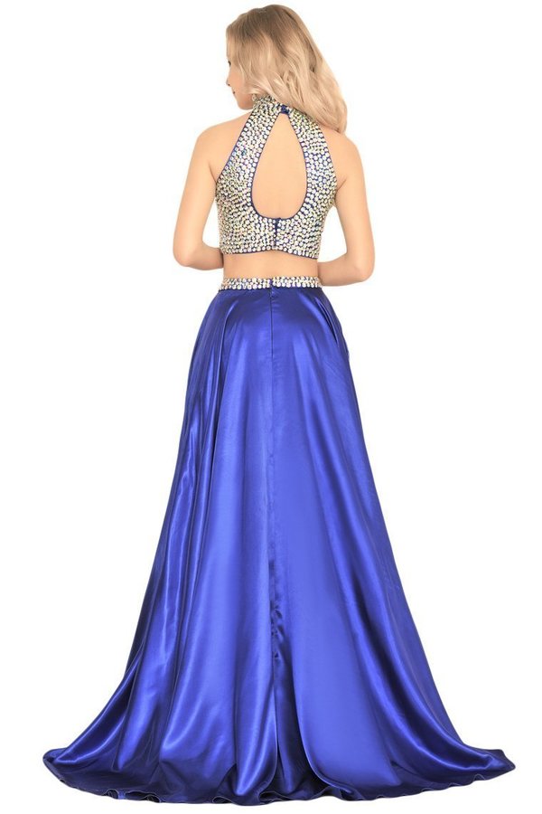 2022 Prom Dresses A Line Two Pieces With P63DDYS1
