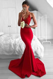 2022 Prom Dresses Mermaid Spaghetti Straps Sain P5DQGFCL