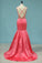 2022 Mermaid Spaghetti Straps Prom Dresses Satin P5KL28SJ