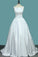 2022 New Arrival Straps Satin Wedding Dresses With Sash/Ribbon PXQJCQ5G