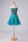 2024 Homecoming Dress Sweetheart A Line With Applique And P2RDS4XB