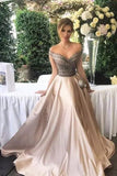 2022 New Arrival Off The Shoulder Prom Dresses A Line Beaded PXQG76C7