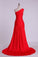 2022 One Shoulder Pleated And Fitted Bodice Prom Dress Pick Up Shirred Skirt Court PQKB7BP3