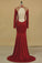 2022 High Neck Prom Dresses Mermaid/Trumpet Sweep Train Spandex With PL4D4CRM