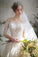 Romantic 3/4 Sleeves Illusion Neckline Appliques Wedding STGPEG4NEPJ