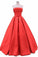 2022 New Arrival Strapless Prom Dresses A Line Satin PPGMM9SN