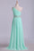 2022 Prom Dresses One Shoulder A-Line Chiffon With Beading&Sequins Floor PKKX1654