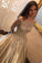 2022 Off The Shoulder Long Sleeves Satin Ball Gown Prom Dresses With Applique PCF7KQ6X