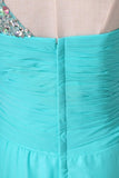 2022 Prom Dress One Shoulder Ruffled Bodice With Rhinestone Beaded P6GZ2YMY