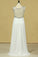 2022 Plus Size Scoop A Line Prom Dresses Chiffon With Beads And Ruffles Floor PDRS4CXZ