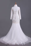 2024 Sweetheart Beaded Bodice Sheath/Column Wedding Dress With PF7FCEEQ