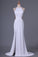 2022 Prom Dresses Scoop Spandex With Beads And Slit Sweep PES886FG