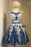 2022 New Arrival Homecoming Dresses A Line Scoop Tulle PNMNEB4T