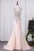 2022 Mermaid Prom Dresses Open Back V Neck With P214ZY9X