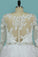 2022 Plus Size Wedding Dresses Long Sleeves Bateau A Line Tulle PDESNQJH