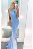 Plunging V Front Opening Prom Dresses With Rhinestones Intercorssed Back Formal STGP89MCZSY