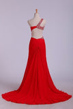 2022 Prom Dresses Red One Shoulder P6J6LN6P