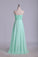 2022 Prom Dresses Empire Waist A Line Floor Length With Beads&Handmade P7DN4NS4
